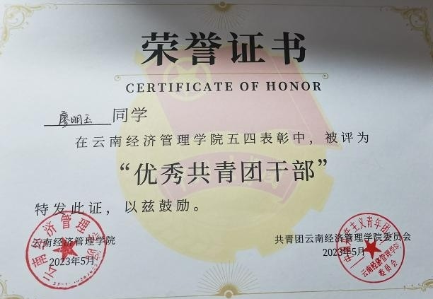 【榜样的力量】云南经济管理学院2023年度省政府奖学金获得者个人事迹分享（第七期） 第 13 张