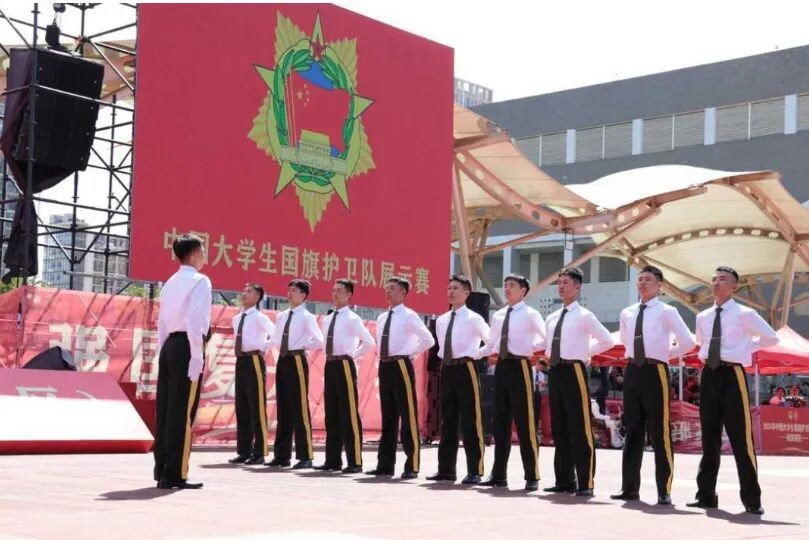 弘扬抗战精神 共筑国防长城丨2025年中国大学生国旗护卫队展示赛（南部赛区） 第 6 张